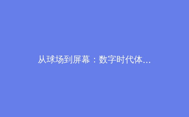从球场到屏幕：数字时代体育传播的变革与球迷文化重塑 - 2